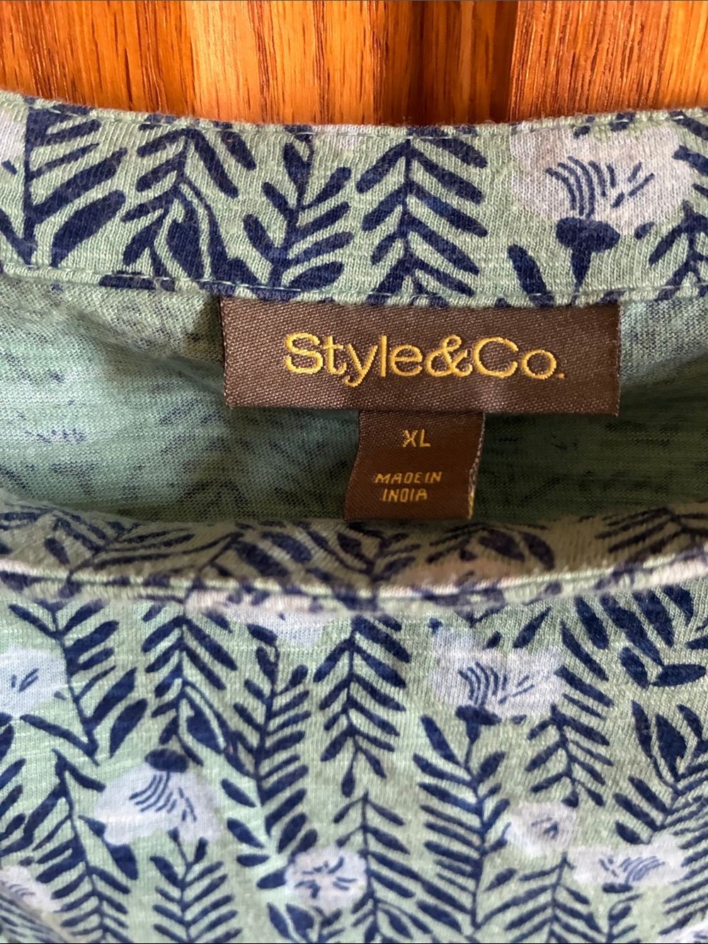 Style & Co. Floral Peasant Top - Picture 2 of 4